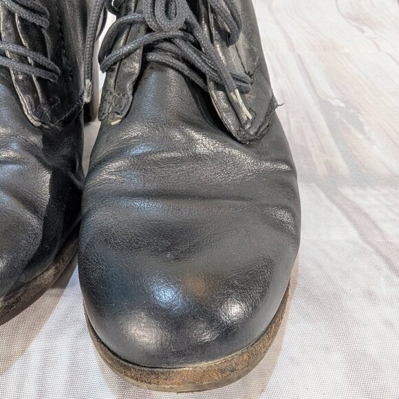AS 98 2nd Step Black Leather Lace-Up Ankle Boots Size 37 - Picture 9 of 13
